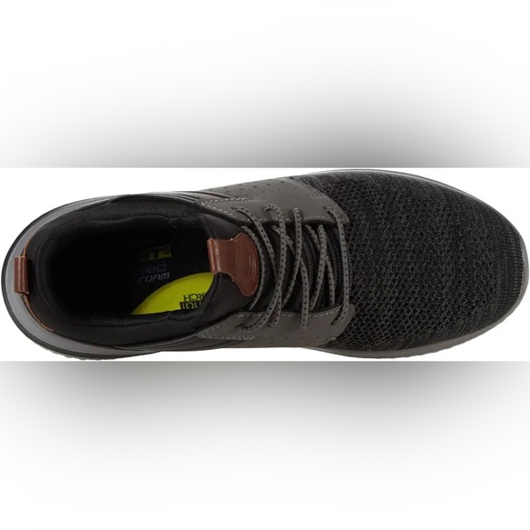 Skechers Delson 3.0 Cicada Sneaker 210238 Black Gray 9.5 12 NEW - Picture 2 of 7